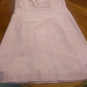 Lilly Pulitzer pink pin striped dress